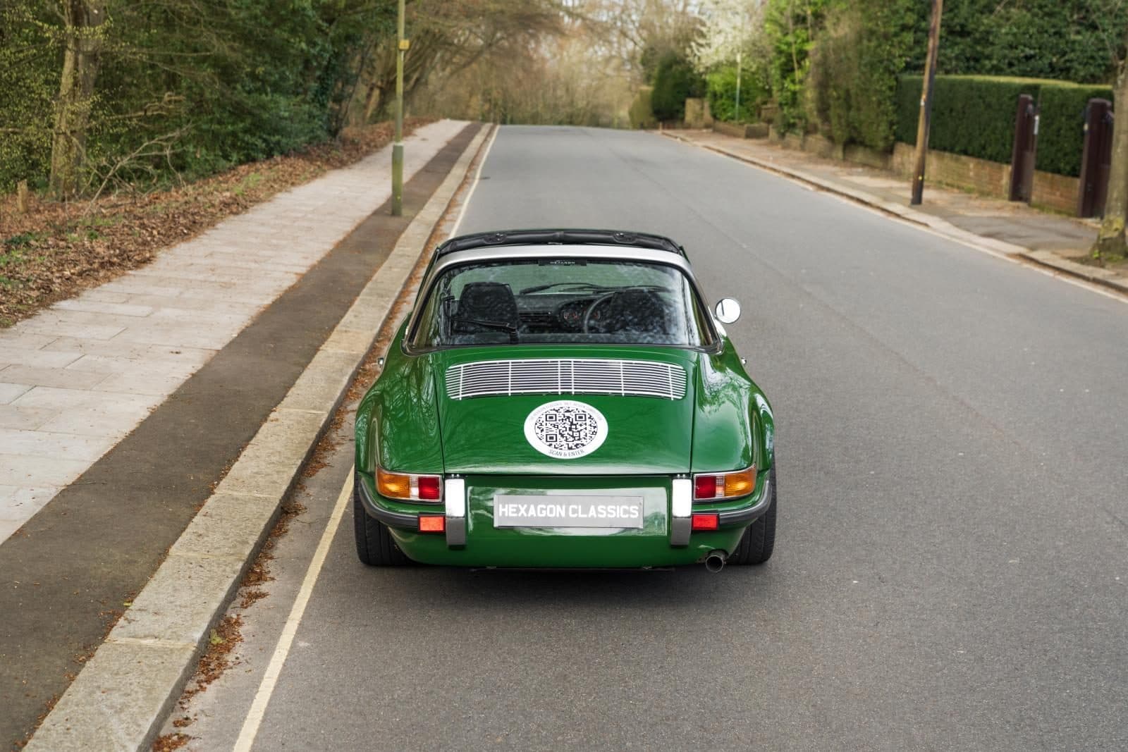Project 967 from behind with the competition roundel